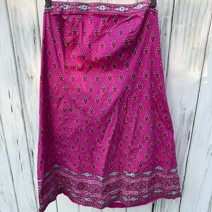 Vibrant Pink Patterned New York & Company Strapless Dress Size 18